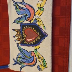 Brighton Multicolor Heart and Birds Pouch